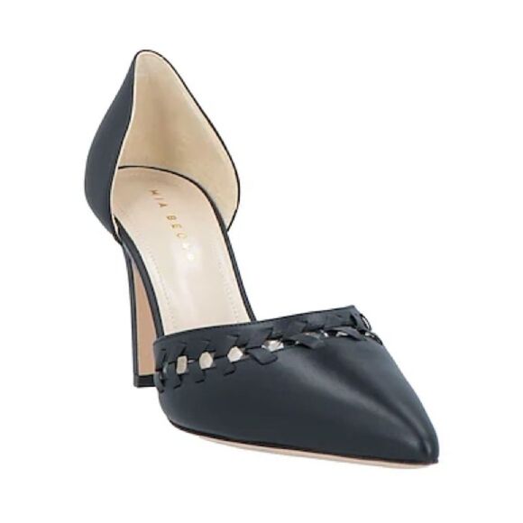 NWOB Mia Becar D’Orsay Pumps Heels in Black Size 37 6.5 - Picture 1 of 9